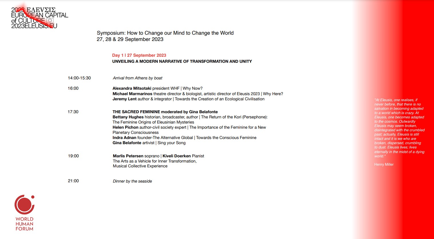 elefsis symposium world human forum 2023 2