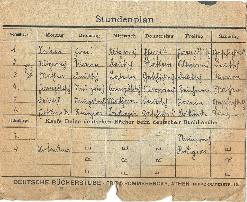 1942 molokotou vera stundenplan 1